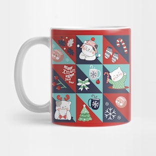 Christmas Ornament Cats | Seamless Patterns 2022 Mug